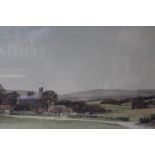 EDGAR THOMAS HOLDING (1870-1952). An extensive wooded landscape with farmstead 'Near Little Bognor