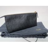 A FENDI COSMETIC PURSE, complete with dust bag, single zip closure, W 20 cm, D 7 cm, H 10