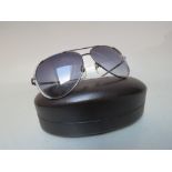 A PAIR OF MICHAEL KORS 'SADIE' AVIATOR STYLE SUNGLASSES, M20625, with diamante trim, rigid case