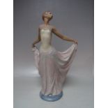 A LLADRO PORCELAIN FIGURE ENTITLED 'DANCER' 12267, matt finish, impressed and printed marks to base,