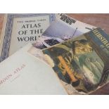 A COLLECTION OF VINTAGE ATLAS'S, to include South West Asia and Russia, Moon Atlas by V.A. Firsoff