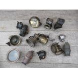 A SELECTION OF VINTAGE BICYCLE LAMPS