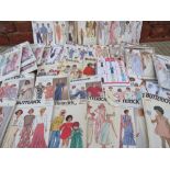 A LARGE COLLECTION OF VINTAGE SEWING PATTERNS, mostly Butterick, various styles and periods (
