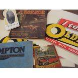 A COLLECTION OF VINTAGE AUTOMOBILIA RELATED EPHEMERA ETC, to include decals, reference guides, point