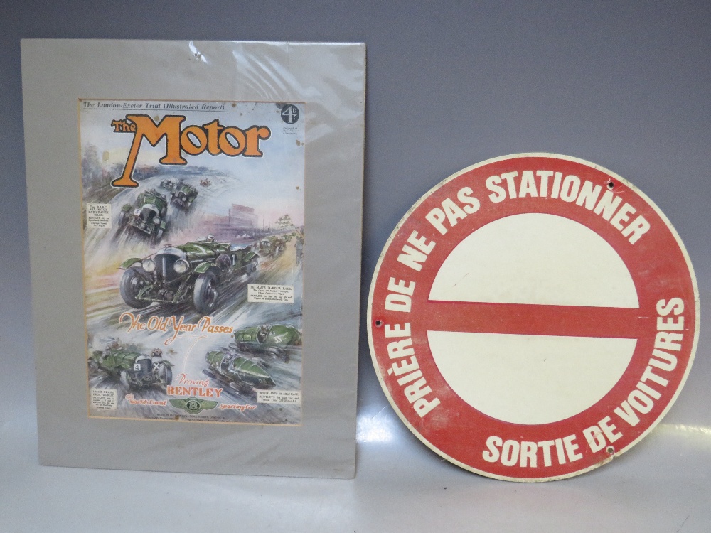 A QUANTITY OF CARDED AUTOMOBILIA, to include a Young point of sale counter display, two wall - Image 3 of 6