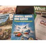 A LARGE QUANTITY OF MOTORING EPHEMERA, to include car magazines, pamphlets, cards, brochures, and