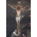 CONTINENTAL SCHOOL (XVII-XIX), Crucifixion of Christ, oil on canvas, framed, 84 x 58 cm