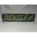 A LARGE NEON BENTLEY DEALERSHIP SIGN, housed in acrylic case, W 122 cm, H 29 cm A/FCondition