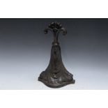 A CAST IRON DOOR STOP, H 31 cm