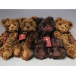 A COLLECTION OF FOUR LIMITED EDITION CHARLIE BEARS, from the Once Upon A Time 5th Anniversary