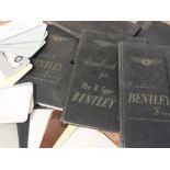 TWO VINTAGE BENTLEY 'S' TYPE HANDBOOKS, together with a Bentley 'R' Type handbook, A Bentley trim