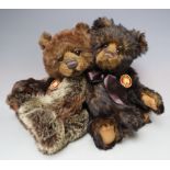 A CHARLIE BEARS ISABELLE LEE COLLECTION 'TRISTAN' BEAR, approx H 40 cm, together with another