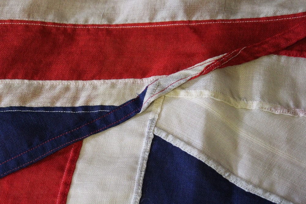 St Mary's Abbey - A VINTAGE UNION JACK FLAG, W 78 cm, L 176 cm - Image 4 of 5