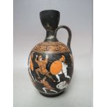 AN UNUSUAL COPELAND / SPODE FACSIMILE OF A GREEK VASE, representing the battle between the Greeks