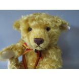 A STEIFF LIMITED EDITION MOHAIR TEDDYBEAR 'ANDREAS' BLOND 40, number 01113, button in ear, white tag