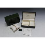 A 375 GOLD SOVEREIGN WRIST WATCH, unused and in box, approx weight 10.4g, W 1.5 cm