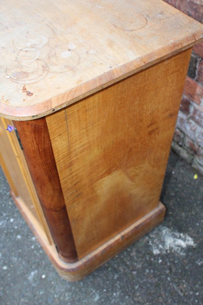 A LATE NINETEENTH / EARLY TWENTIETH CENTURY SATINWOOD CHEST, of two short above three longer - Image 10 of 11