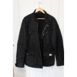 A BLACK BARBOUR JACKET SIZE XXL