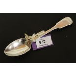 A HALLMARKED SILVER FIDDLE PATTERN TABLE SPOON, MAKERS MARK GA, LONDON 1855, APPROX WEIGHT 57.8 G