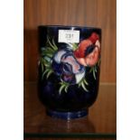 A MOORCROFT ANEMONE VASE, H 17.5 cm