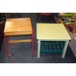 A SMALL CHILDS DESK AND A SMALL TABLE (2)