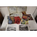 A TRAY OF EPHEMERA TO INCLUDE PICTORIAL ENGLAND AND WALES