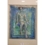BARBARA STEWART (XX). 'Sun Worship', signed lower right, pastel on paper, framed and glazed, 39 x 31