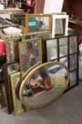 A LARGE QUANTITY OF ASSORTED MIRRORS