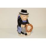 A KEVIN FRANCIS PEGGY DAVIS TOBY JUG - CHURCHILL, LIMITED EDITION