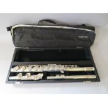 A PEARL FLUTE PFA-206 ALTO FLUTE, with hard case and carry bagCondition Report:Good quality silver
