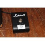 A SMALL MARSHALL SP.10 AMP TOGETHER WITH A MARSHALL CHANNEL FOOT PEDAL