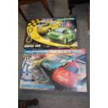 A SCALEXTRIC BEETLE CUP TOGETHER WITH A MICRO SCALEXTRIC SUPER ENDURANCE SET - BOTH UNCHECKED