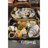 TWO TRAYS OF ASSORTED CERAMICS TO INCLUDE A LARGE BOWL