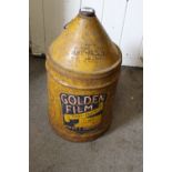 A VINTAGE GOLDEN FILM LUBRICANT OIL CAN