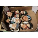 A COLLECTION OF SMALL ROYAL DOULTON CHARACTER JUGS (10)