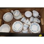 A TRAY OF COLCLOUGH CHINA