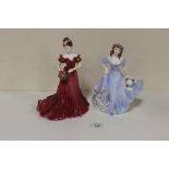 TWO COALPORT FIGURES, PAMELA AND ANOTHER