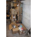 A CAGE OF MIXED WHOLESALE GOODS TO INCLUDE SPORTS WARE, MASKS, COSMETICS ETC