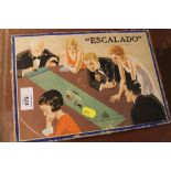 A VINTAGE BOXED ESCALADO HORSE RACING GAME