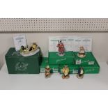 SIX BOXED JOHN BESWICK WIND IN THE WILLOWS FIGURES, ALL WITH CERTIFICATES-RATTY (WIW4 201/2000),