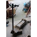 A LARGE TROLLEY JACK