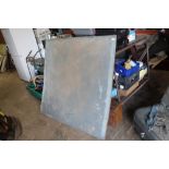 THREE LARGE PIECES OF SHEET METAL 125CM X 125 CM