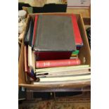 A QUANTITY OF VINTAGE STAMP ALBUMS CONTAINING WORLD STAMPS
