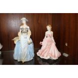 TWO ROYAL WORCESTER FIGURINES CONSISTING OF LOUISE AND ROYAL PREMIERE