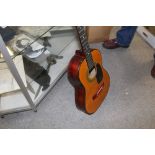 A KAY MODEL G-101 ACOUSTIC GUITAR - NO STRINGS WITH CARRY BAG