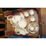 A SMALL TRAY OF ROYAL WORCESTER MELROSE COFFEE WARE