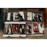 FOUR TRAYS OF BOXED LADIES SHOES TO INCLUDE MARCO MOREO, REBECCA SANVER ETC