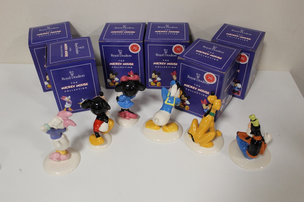 SIX BOXED ROYAL DOULTON MICKEY MOUSE COLLECTION FIGURES, ALL WITH GOLD BACKSTAMPS - MICKEY (MM1), - Image 2 of 4