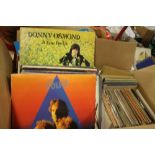 APPROX. 30 LP RECORDS, ARTISTS INCLUDE POLICE, JAMES BROWN, BARRY WHITE, DIANA ROSS, EARTH WIND &