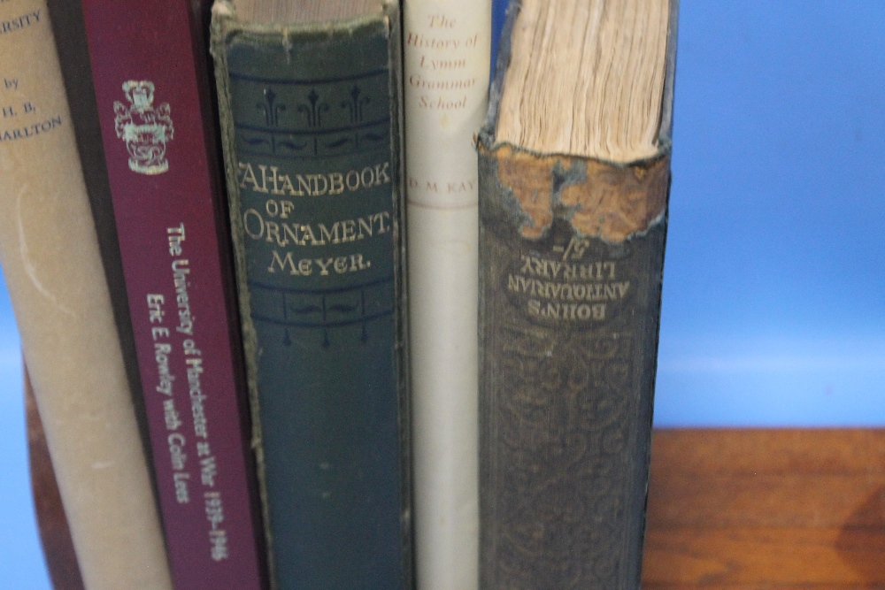 A SMALL COLLECTION OF MISCELLANEOUS BOOKS to include Meyer - 'Handbook of Ornament' 1910, 'Catalogue - Image 6 of 6